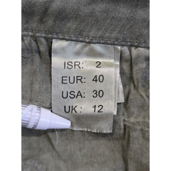 Bianco Blake Boyfriend Jeans Womens Size 30 Olive Green Skinny Jeans - Picture 9 of 13